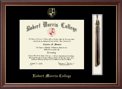 Robert Morris College in Illinois diploma frame - Tassel Edition Diploma Frame in Newport