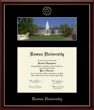 Rowan University diploma frame - Campus Scene Diploma Frame in Galleria