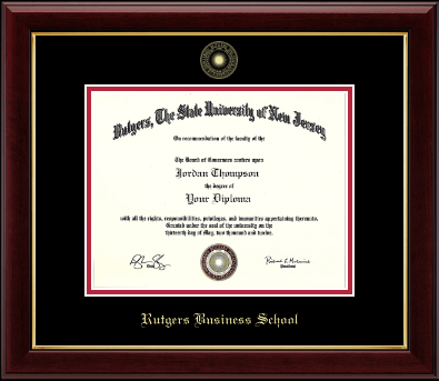 Rutgers University diploma frame - Gold Embossed Diploma Frame in Gallery