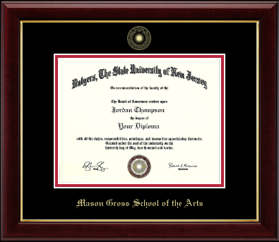 Rutgers University diploma frame - Gold Embossed Diploma Frame in Gallery