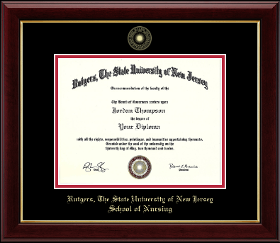 Rutgers University diploma frame - Gold Embossed Diploma Frame in Gallery