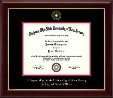 Rutgers University diploma frame - Gold Embossed Diploma Frame in Gallery