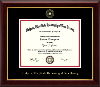 Rutgers University diploma frame - Gold Embossed Diploma Frame in Gallery