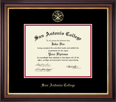 San Antonio College diploma frame - Gold Embossed Diploma Frame in Regency Gold