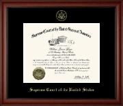 Supreme Court of the United States Gold Embossed Edition Certificate Frame in Cambridge