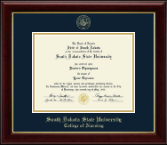 South Dakota State University diploma frame - Gold Embossed Diploma Frame in Gallery