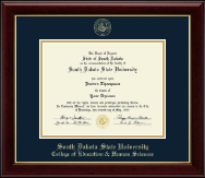 South Dakota State University Gold Embossed Diploma Frame in Gallery