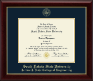 South Dakota State University diploma frame - Gold Embossed Diploma Frame in Gallery