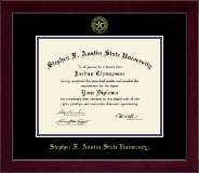 Stephen F. Austin State University diploma frame - Gold Embossed Diploma Frame in Cordova
