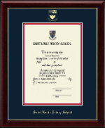Saint Louis Priory School diploma frame - Gold Embossed Diploma Frame in Gallery