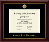 Slippery Rock University diploma frame - 23K Medallion Diploma Frame in Gallery
