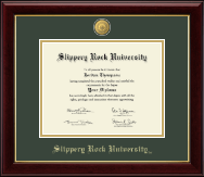 Slippery Rock University diploma frame - 23K Medallion Diploma Frame in Gallery