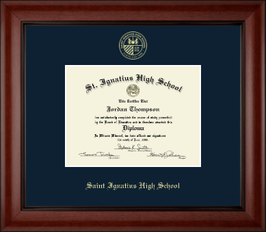 Saint Ignatius High School diploma frame - Gold Embossed Diploma Frame in Cambridge