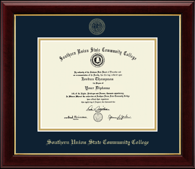 Southern Union State Community College diploma frame - Gold Embossed Diploma Frame in Gallery