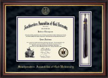 Southwestern Assemblies of God University Tassel Edition Diploma Frame in Regency Gold