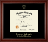 Syracuse University diploma frame - Gold Embossed Diploma Frame in Cambridge