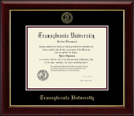 Transylvania University diploma frame - Gold Embossed Diploma Frame in Gallery