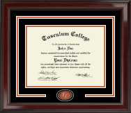 Tusculum College Spirit Medallion Diploma Frame in Encore