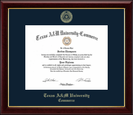 Gold Embossed Diploma Frame