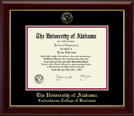 The University of Alabama Tuscaloosa diploma frame - Gold Embossed Diploma Frame in Gallery