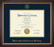University of California Berkeley diploma frame - Gold Embossed Diploma Frame in Regency Gold