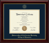 University of California Berkeley diploma frame - Gold Embossed Diploma Frame in Gallery