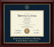 University of California Berkeley diploma frame - Gold Embossed Diploma Frame in Gallery
