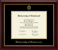 University Of Cincinnati Diploma Frames Church Hill Classics