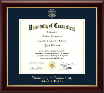 University of Connecticut diploma frame - Masterpiece Medallion Diploma Frame in Gallery