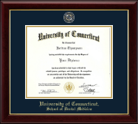 University of Connecticut School of Dental Medicine diploma frame - Masterpiece Medallion Diploma Frame in Gallery