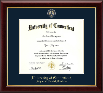 University of Connecticut diploma frame - Masterpiece Medallion Diploma Frame in Gallery