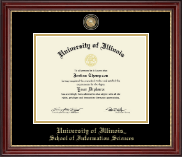 University of Illinois Masterpiece Medallion Diploma Frame in Kensington Gold