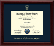 University of Maine at Augusta diploma frame - Gold Embossed Diploma Frame in Gallery