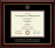 University of Minnesota diploma frame - Gold Embossed Diploma Frame in Gallery