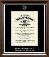 University of Missouri Columbia diploma frame - Silver Embossed Diploma Frame in Devonshire