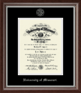 University of Missouri Columbia diploma frame - Silver Embossed Diploma Frame in Devonshire