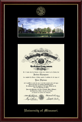 University of Missouri Columbia diploma frame - Campus Scene Diploma Frame in Galleria