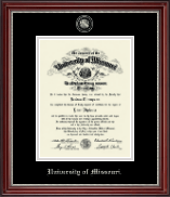 University of Missouri Columbia diploma frame - Masterpiece Medallion Diploma Frame in Kensington Silver