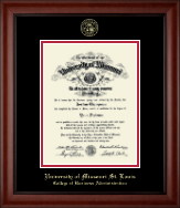 University of Missouri Saint Louis diploma frame - Gold Embossed Diploma Frame in Cambridge