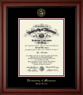 University of Missouri Saint Louis Gold Embossed Diploma Frame in Cambridge