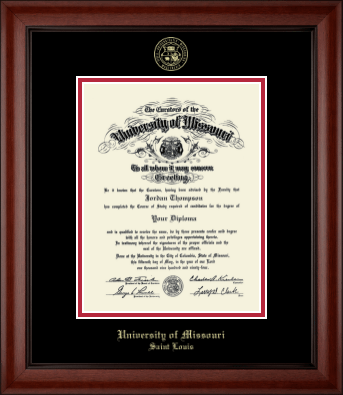 University of Missouri Saint Louis diploma frame - Gold Embossed Diploma Frame in Cambridge