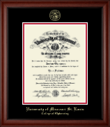 University of Missouri Saint Louis diploma frame - Gold Embossed Diploma Frame in Cambridge