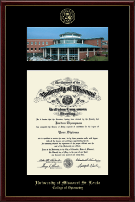 University of Missouri Saint Louis diploma frame - Campus Scene Diploma Frame in Galleria