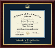 University of North Carolina Asheville Gold Embossed Diploma Frame in Gallery