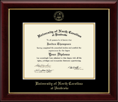 University of North Carolina at Pembroke diploma frame - Gold Embossed Diploma Frame in Gallery