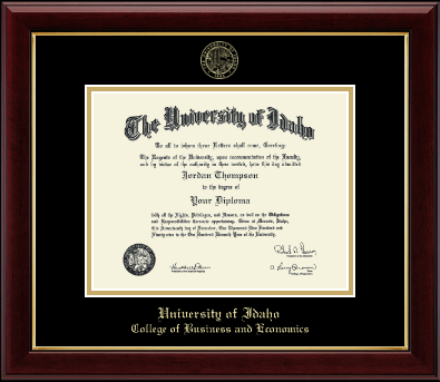 University of Idaho diploma frame - Gold Embossed Diploma Frame in Gallery