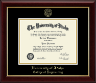 University of Idaho diploma frame - Gold Embossed Diploma Frame in Gallery