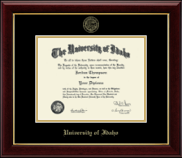 Gold Embossed Diploma Frame