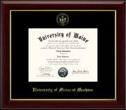 University of Maine Machias diploma frame - Gold Embossed Diploma Frame in Gallery