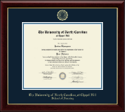 University of North Carolina Chapel Hill diploma frame - Gold Embossed Diploma Frame in Gallery